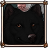Cute Melanism Wolf Companion